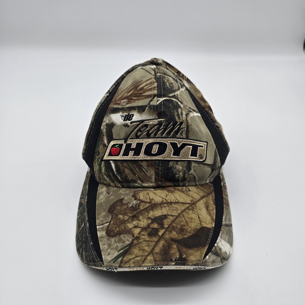 Team Hoyt Realtree Camo Adjustable Hunting Hat Cap Embroidered Archery Logo